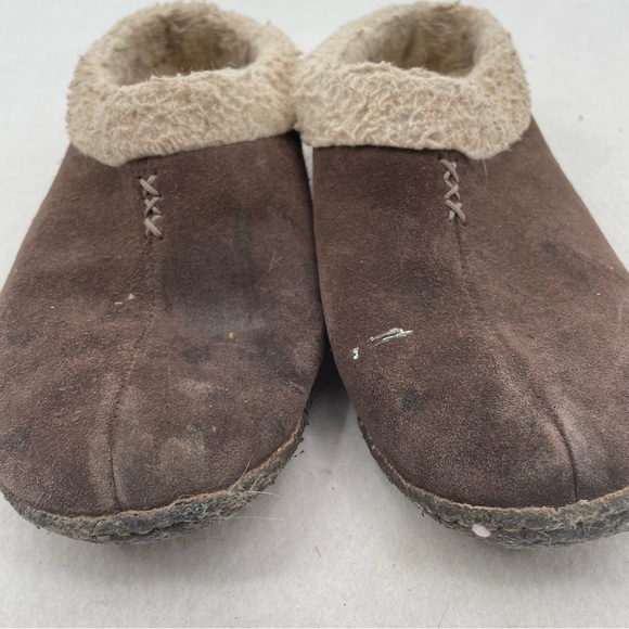 SOREL Women’s Nakiska Brown Suede Fur Lined House slippers size: 9 - Picture 10 of 11